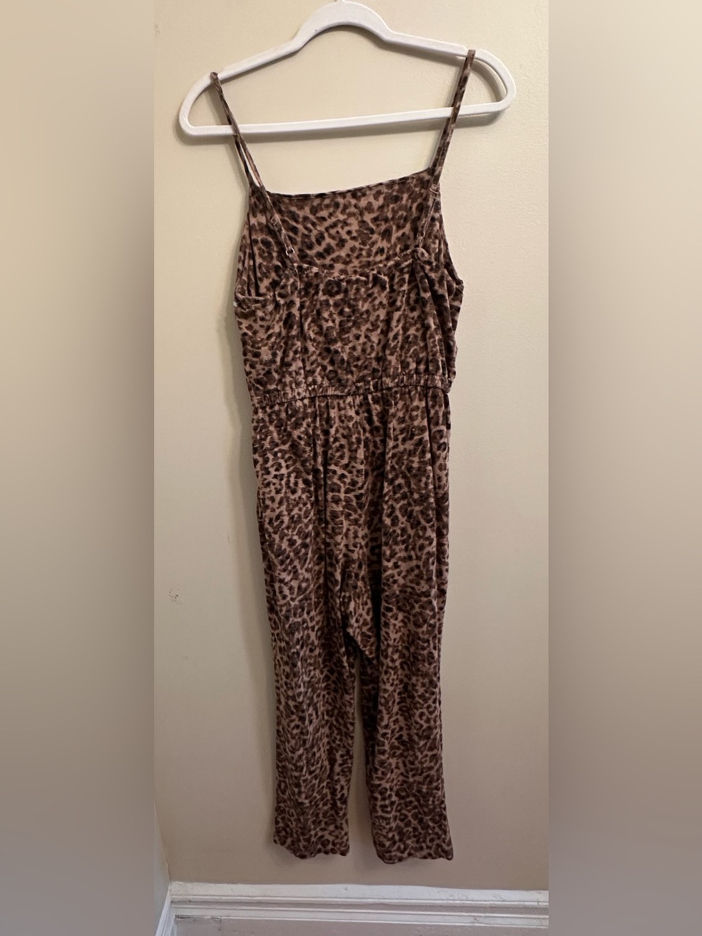 Old Navy Brown Leopard Print Jumpsuit - Picture 3 of 9